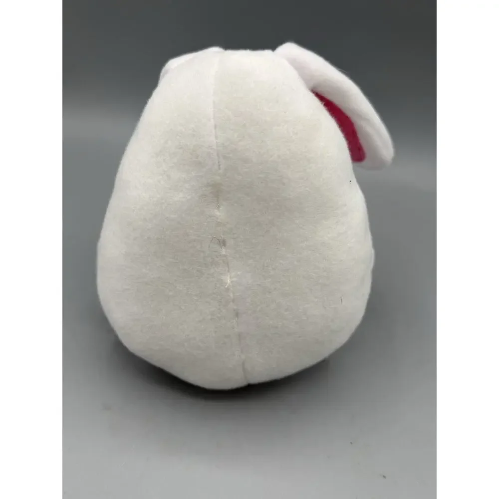 Cute White Bunny Rabbit Plush Pink Ears Feet Stuffed Animal Toy 5”